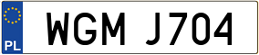 Trailer License Plate